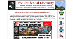Desktop Screenshot of freeresidentialelectricity.com